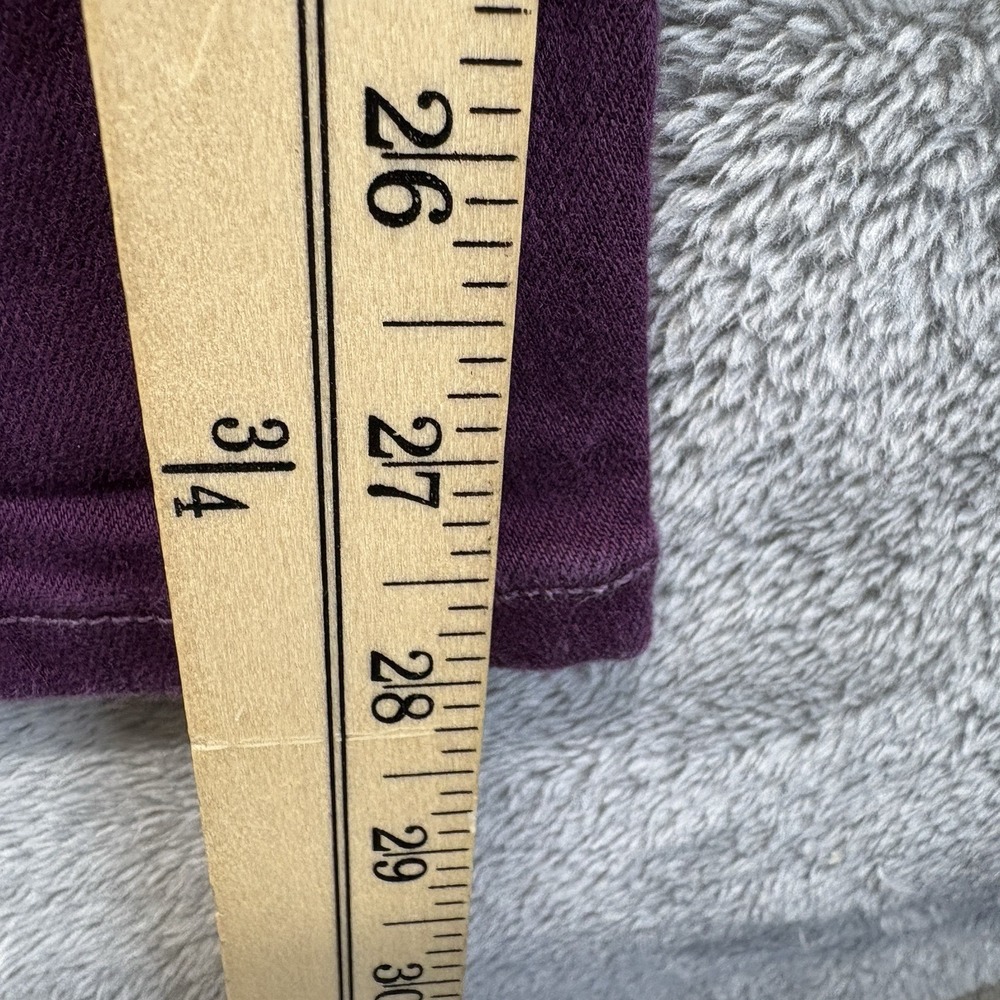 Talbots Jeans Womens 8 Purple Jeggings Mid Rise Simply Flattering Denim - Picture 8 of 12